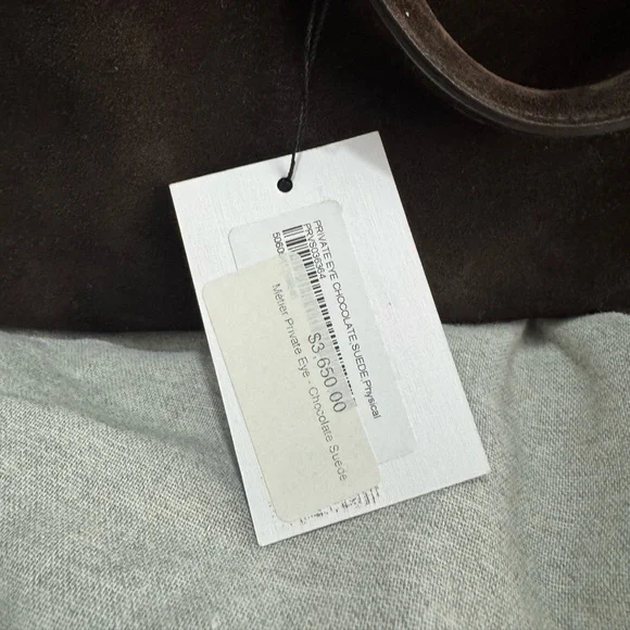 Metier London Private Eye Bag in Chocolate Suede - Picture 8 of 12